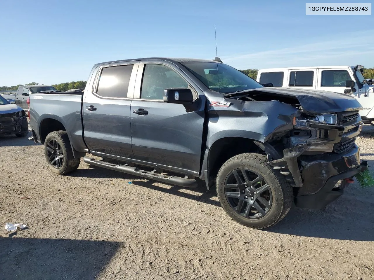 2021 Chevrolet Silverado K1500 Lt Trail Boss VIN: 1GCPYFEL5MZ288743 Lot: 72940574