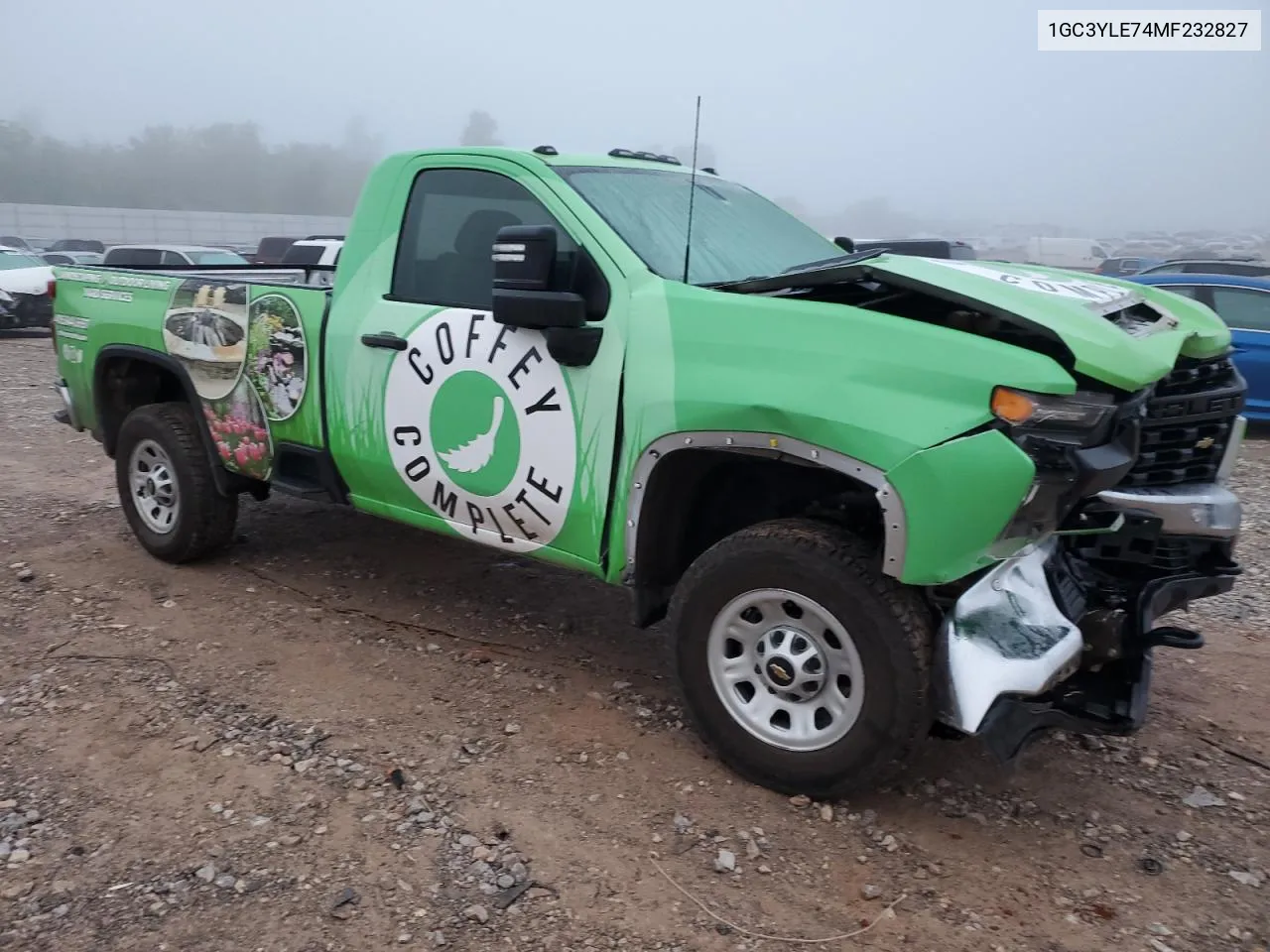 2021 Chevrolet Silverado K2500 Heavy Duty VIN: 1GC3YLE74MF232827 Lot: 72995284