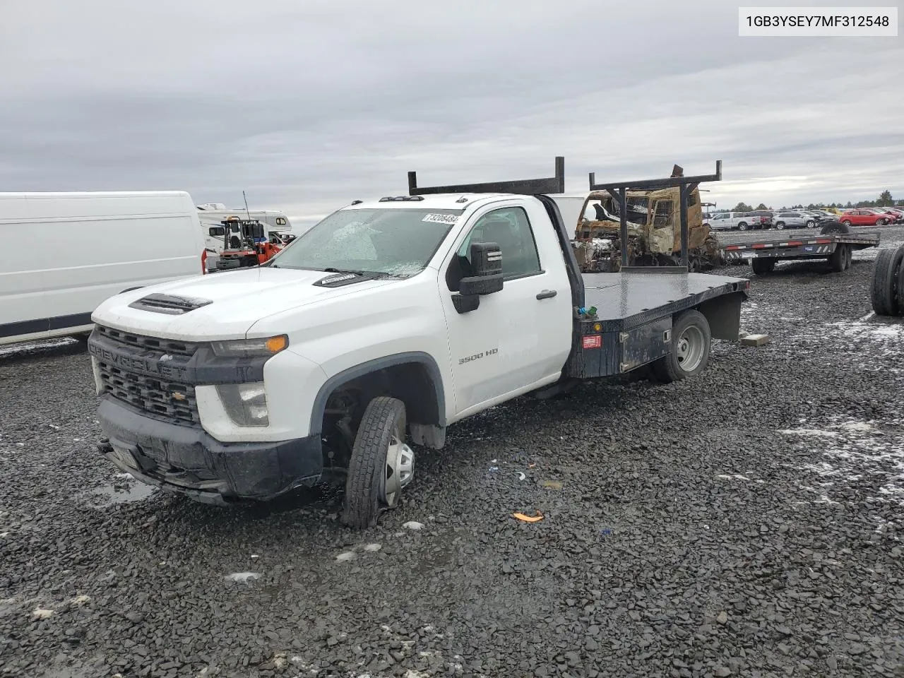 2021 Chevrolet Silverado K3500 VIN: 1GB3YSEY7MF312548 Lot: 73208484