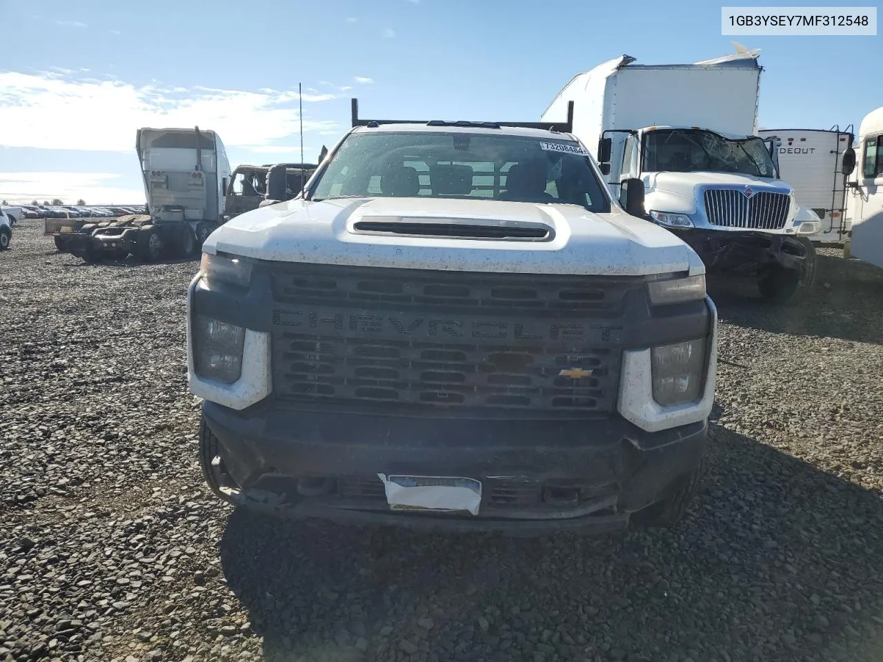 2021 Chevrolet Silverado K3500 VIN: 1GB3YSEY7MF312548 Lot: 73208484