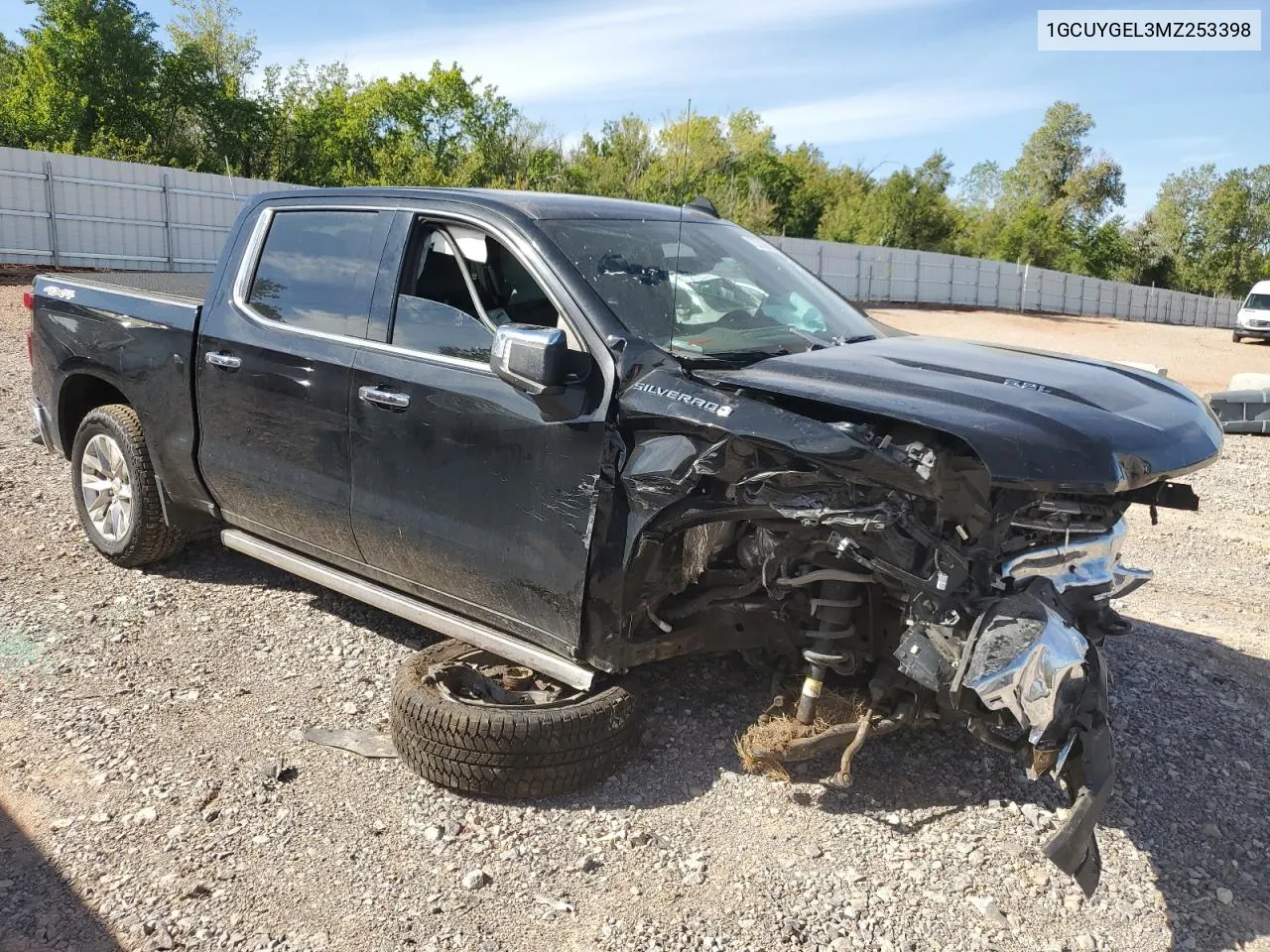 2021 Chevrolet Silverado K1500 Ltz VIN: 1GCUYGEL3MZ253398 Lot: 73219914