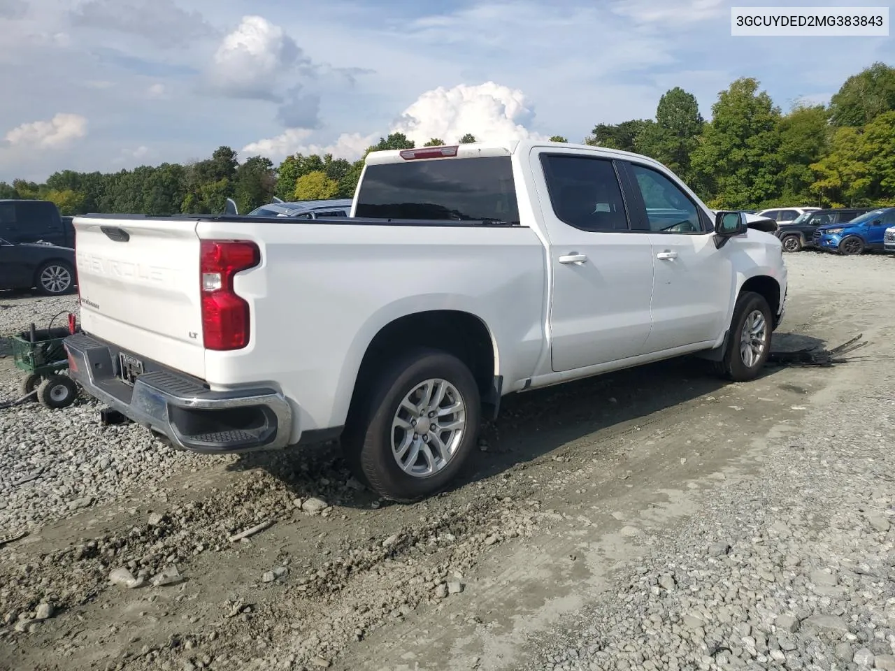 2021 Chevrolet Silverado K1500 Lt VIN: 3GCUYDED2MG383843 Lot: 73288684