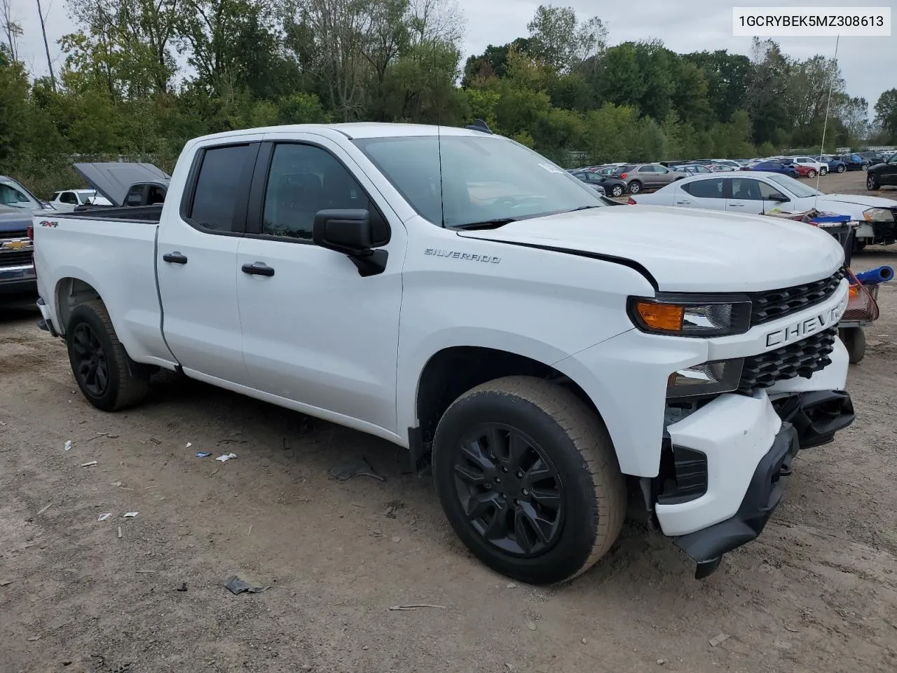 2021 Chevrolet Silverado K1500 Custom VIN: 1GCRYBEK5MZ308613 Lot: 73340454