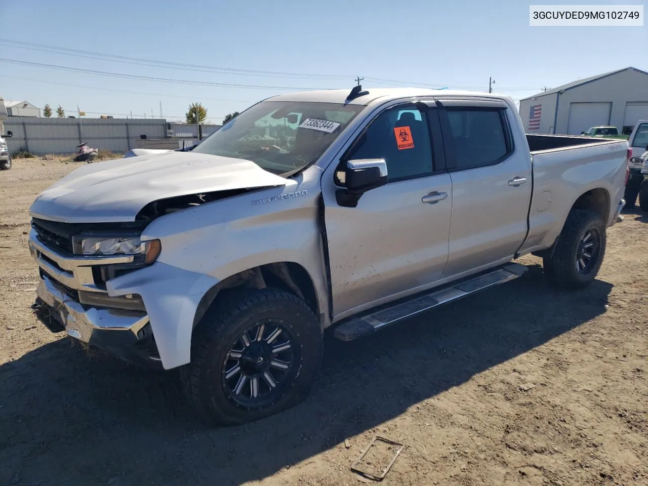 2021 Chevrolet Silverado K1500 Lt VIN: 3GCUYDED9MG102749 Lot: 73362344