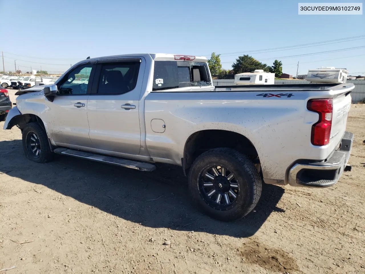 2021 Chevrolet Silverado K1500 Lt VIN: 3GCUYDED9MG102749 Lot: 73362344