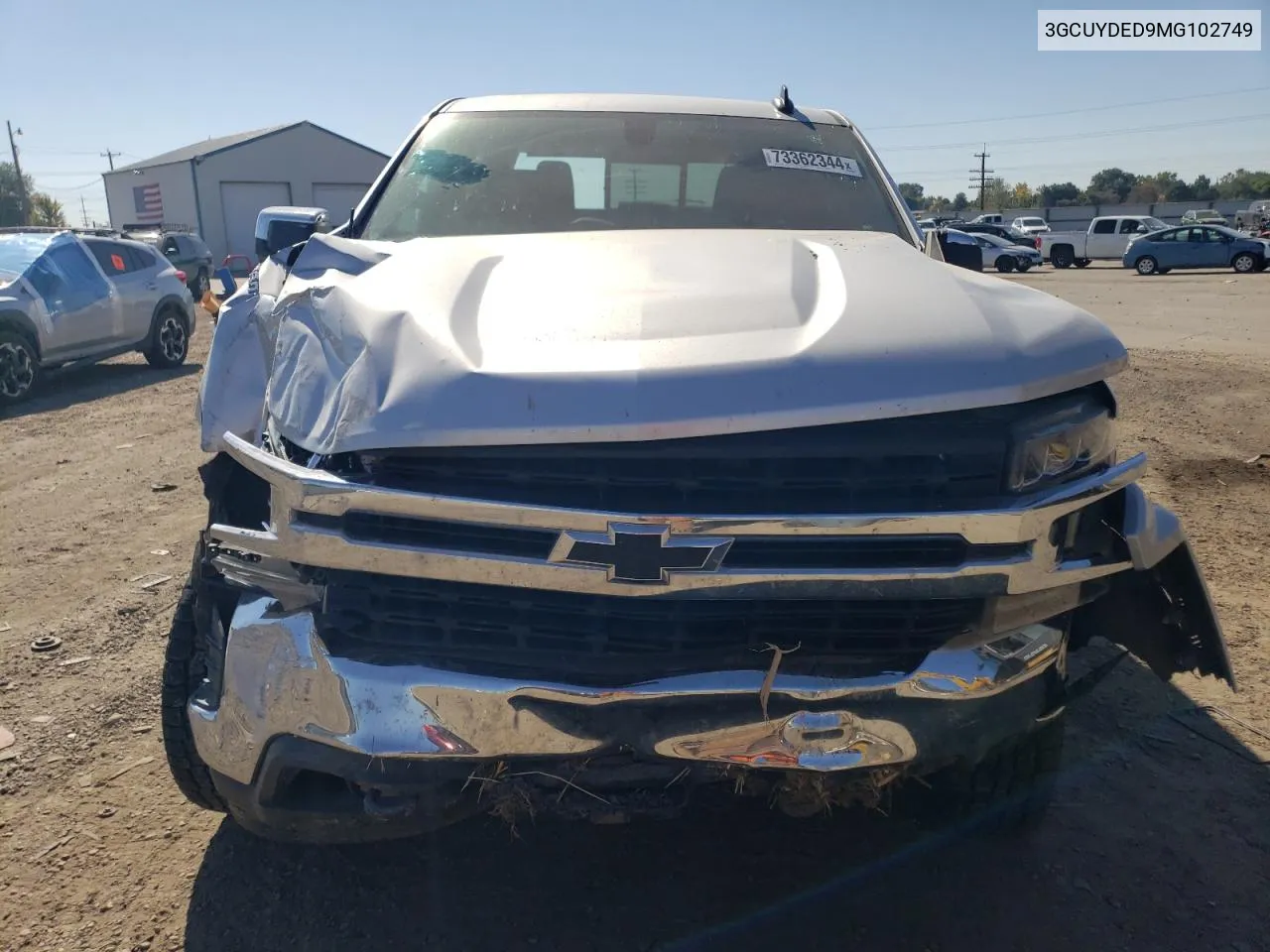 2021 Chevrolet Silverado K1500 Lt VIN: 3GCUYDED9MG102749 Lot: 73362344