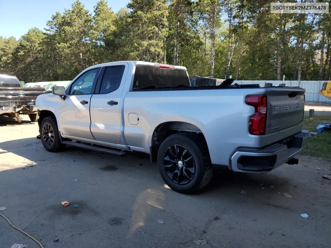 2021 Chevrolet Silverado K1500 Custom VIN: 1GCRYBEK2MZ376478 Lot: 73409194