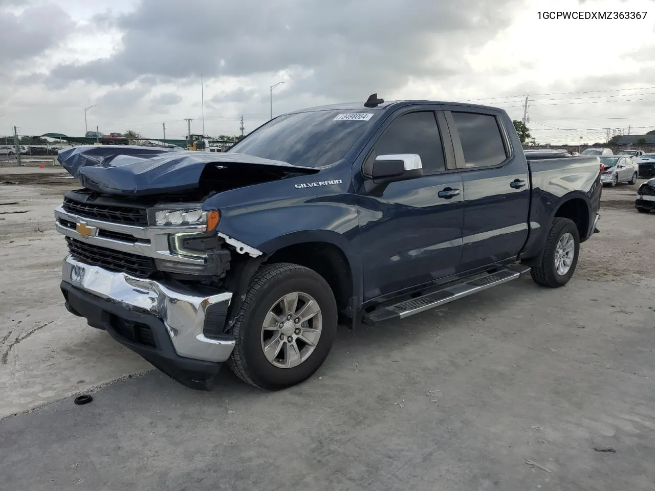 1GCPWCEDXMZ363367 2021 Chevrolet Silverado C1500 Lt