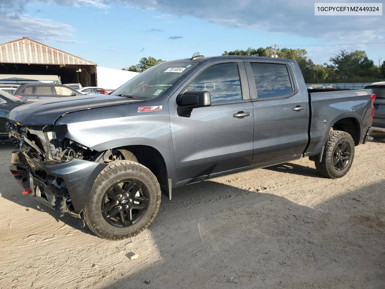 2021 Chevrolet Silverado K1500 Trail Boss Custom VIN: 1GCPYCEF1MZ449324 Lot: 73516854