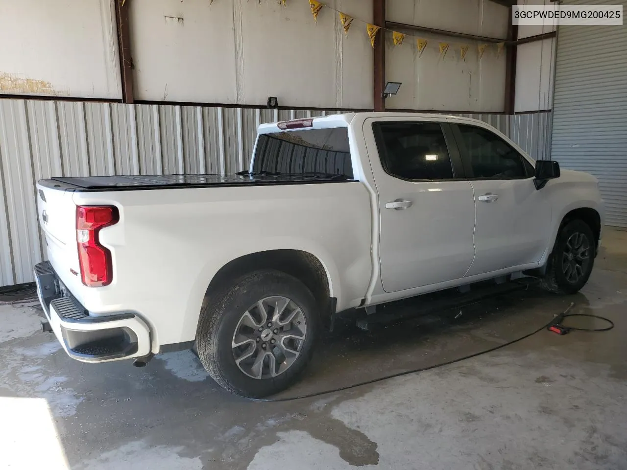 2021 Chevrolet Silverado C1500 Rst VIN: 3GCPWDED9MG200425 Lot: 73561124