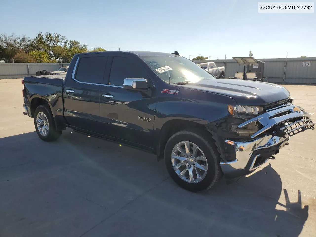 2021 Chevrolet Silverado K1500 Ltz VIN: 3GCUYGED6MG247782 Lot: 73662734