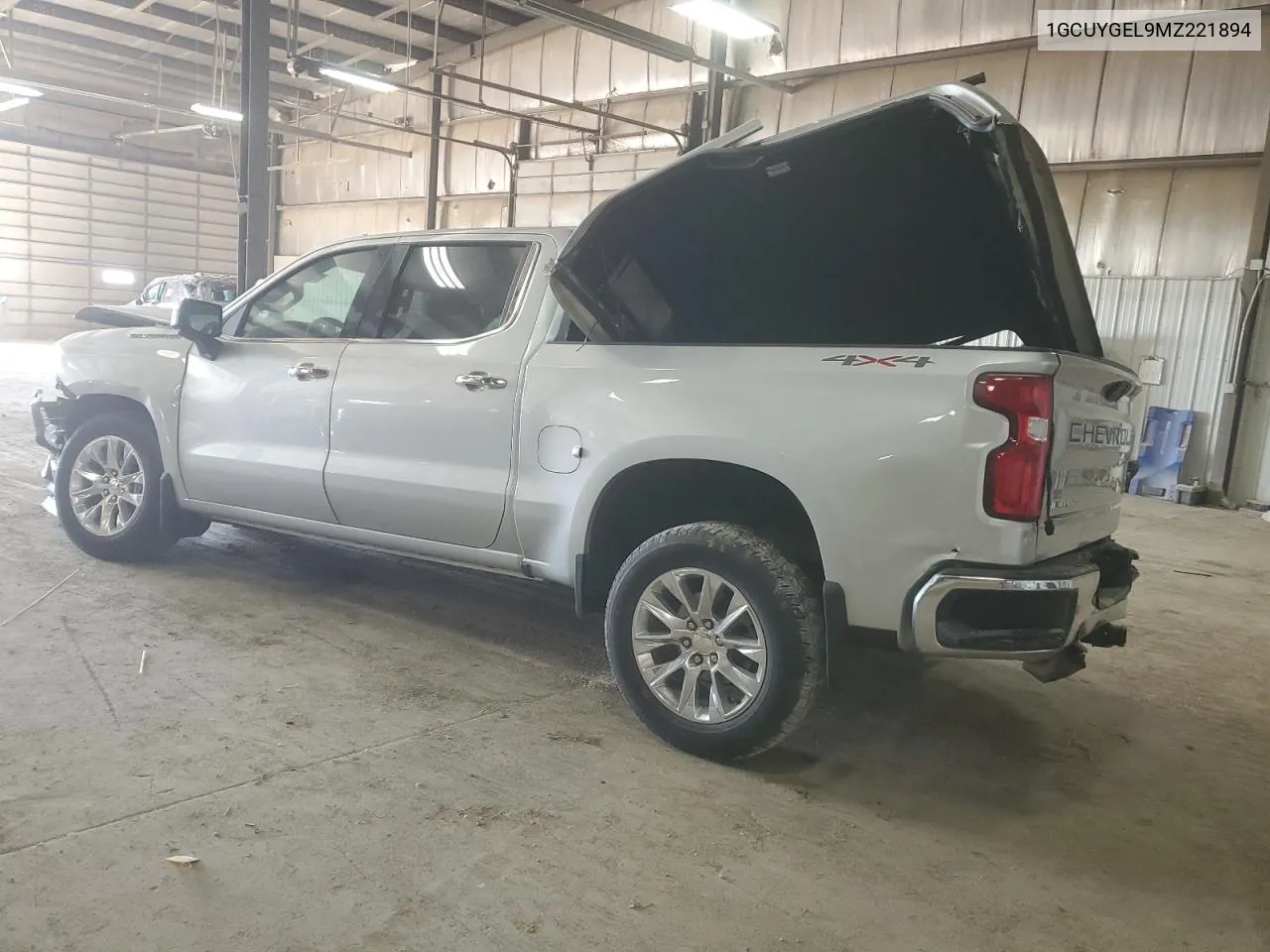 2021 Chevrolet Silverado K1500 Ltz VIN: 1GCUYGEL9MZ221894 Lot: 73680294