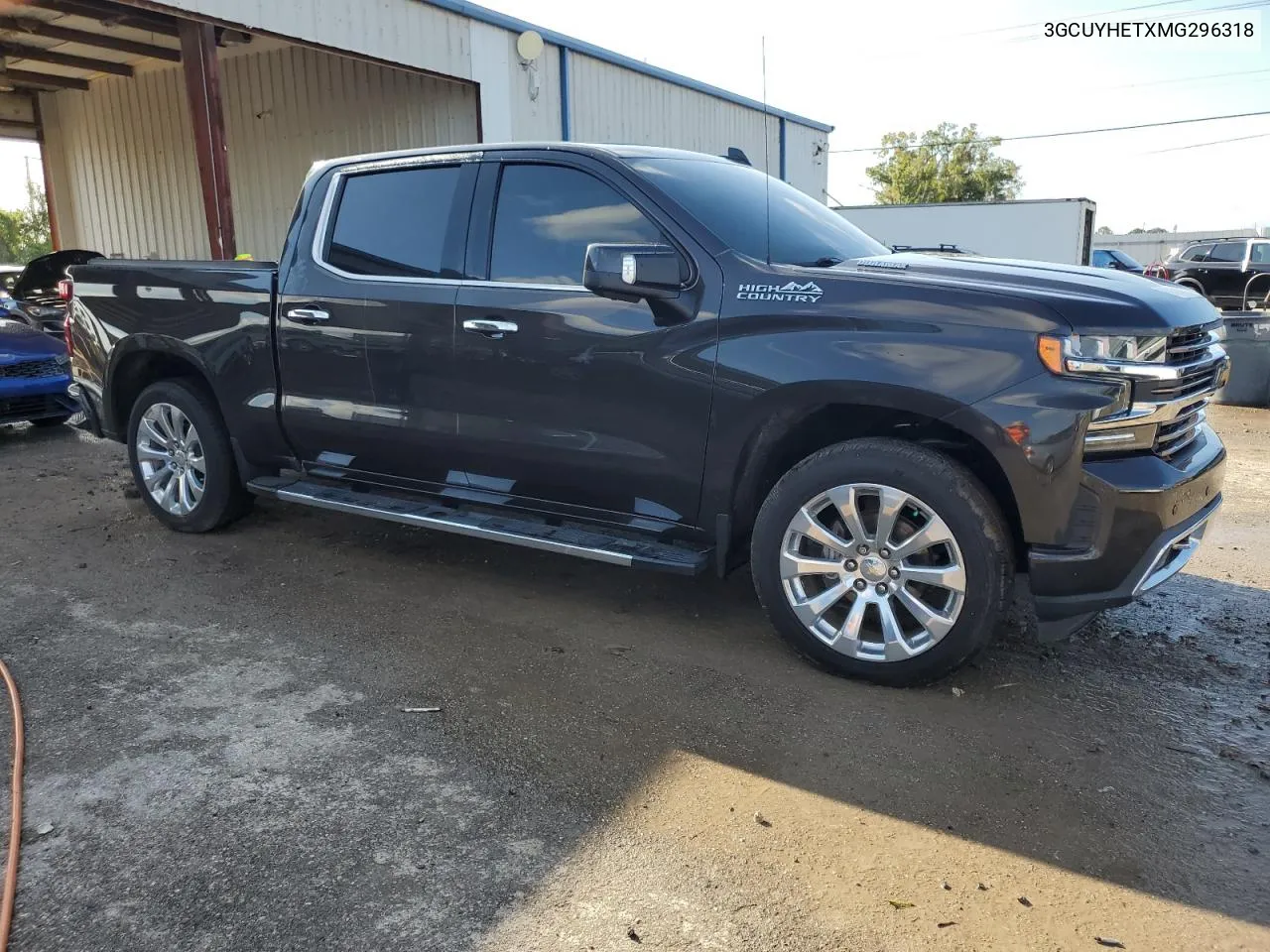 2021 Chevrolet Silverado K1500 High Country VIN: 3GCUYHETXMG296318 Lot: 73781344