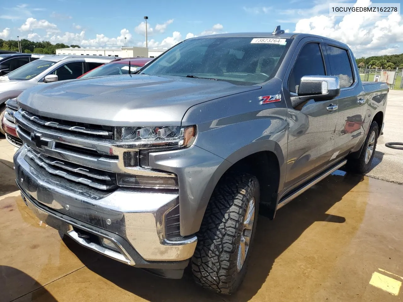 2021 Chevrolet Silverado K1500 Ltz VIN: 1GCUYGED8MZ162278 Lot: 73823264