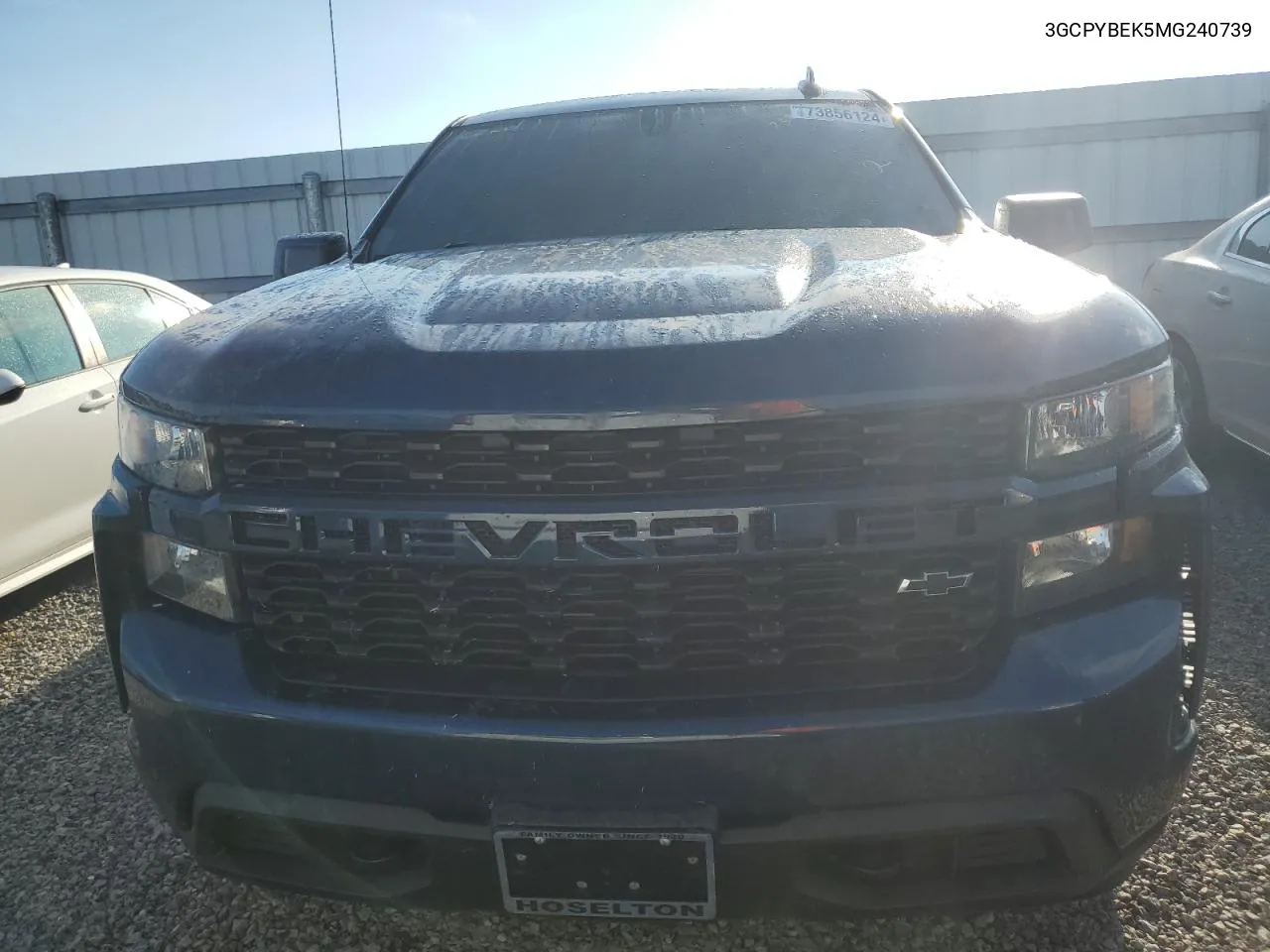 2021 Chevrolet Silverado K1500 Custom VIN: 3GCPYBEK5MG240739 Lot: 73856124