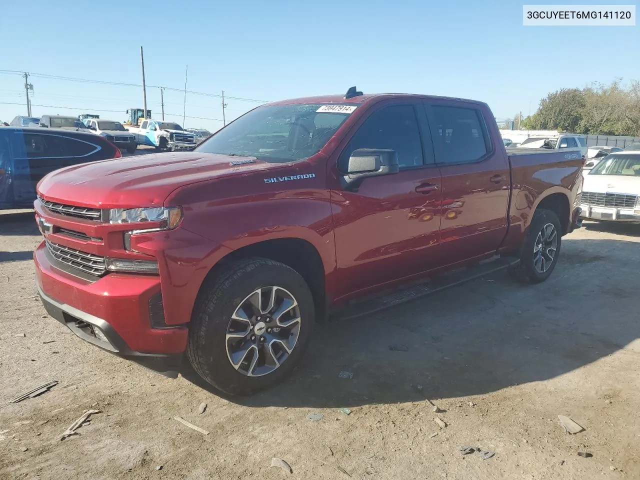 2021 Chevrolet Silverado K1500 Rst VIN: 3GCUYEET6MG141120 Lot: 73947914