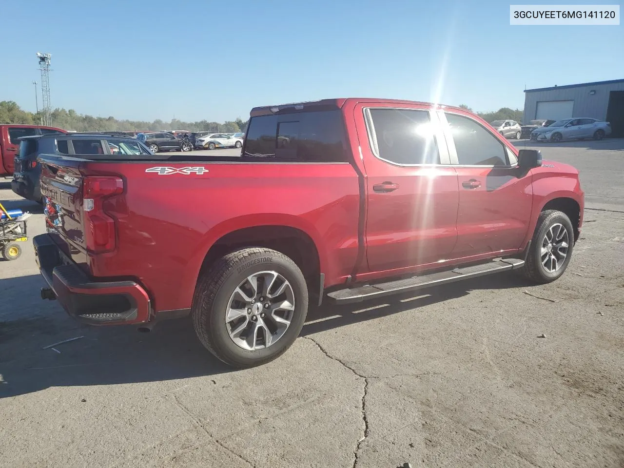 2021 Chevrolet Silverado K1500 Rst VIN: 3GCUYEET6MG141120 Lot: 73947914