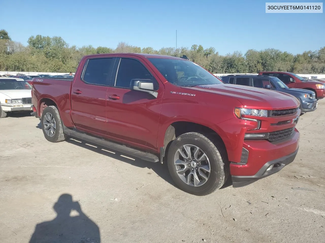 2021 Chevrolet Silverado K1500 Rst VIN: 3GCUYEET6MG141120 Lot: 73947914