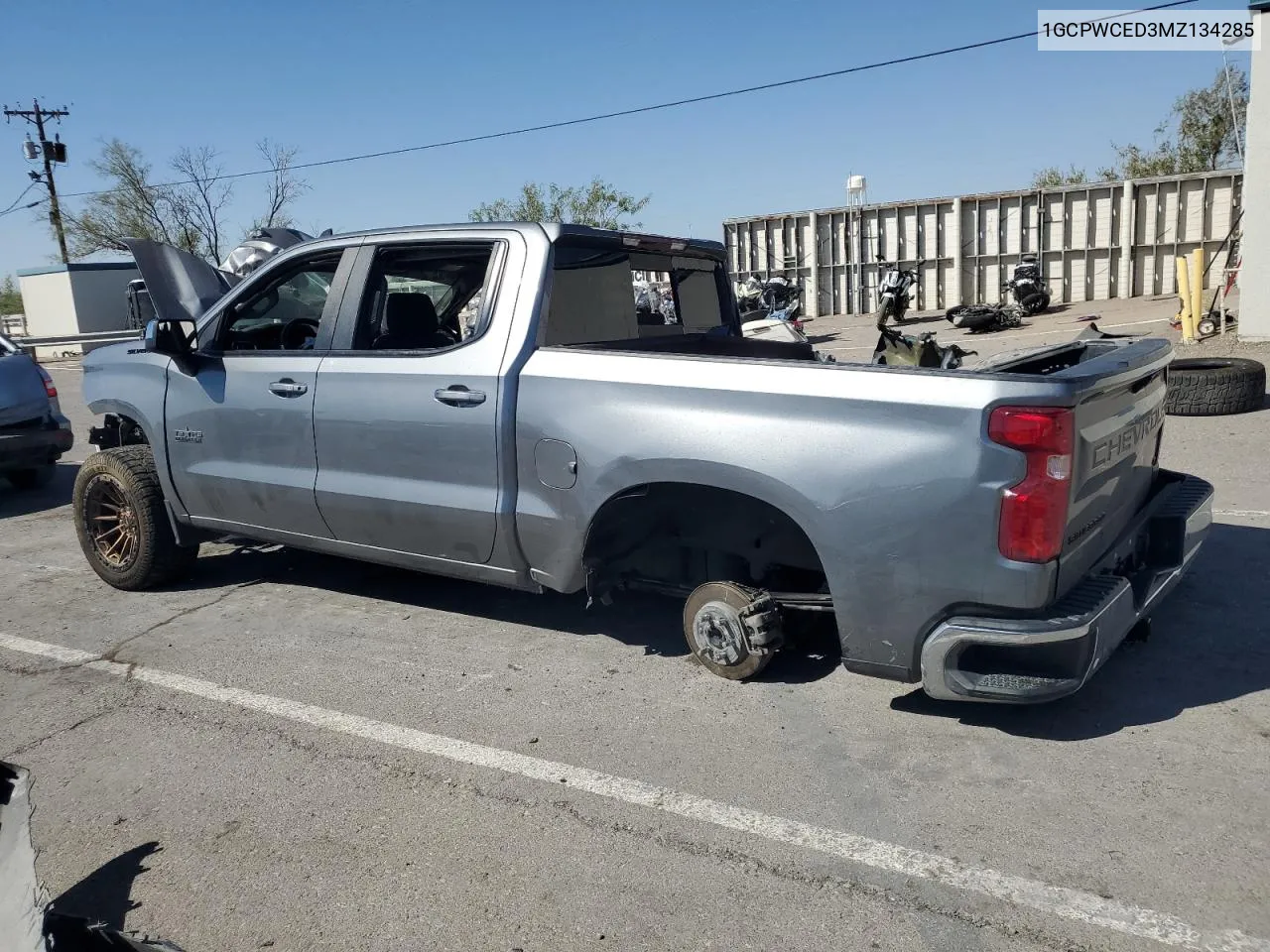 2021 Chevrolet Silverado C1500 Lt VIN: 1GCPWCED3MZ134285 Lot: 74028354