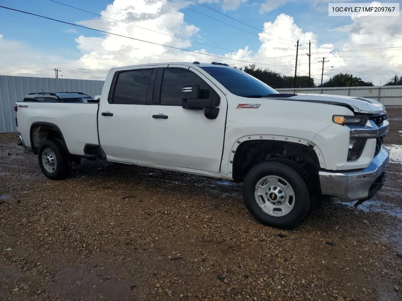 2021 Chevrolet Silverado K2500 Heavy Duty VIN: 1GC4YLE71MF209767 Lot: 74072664