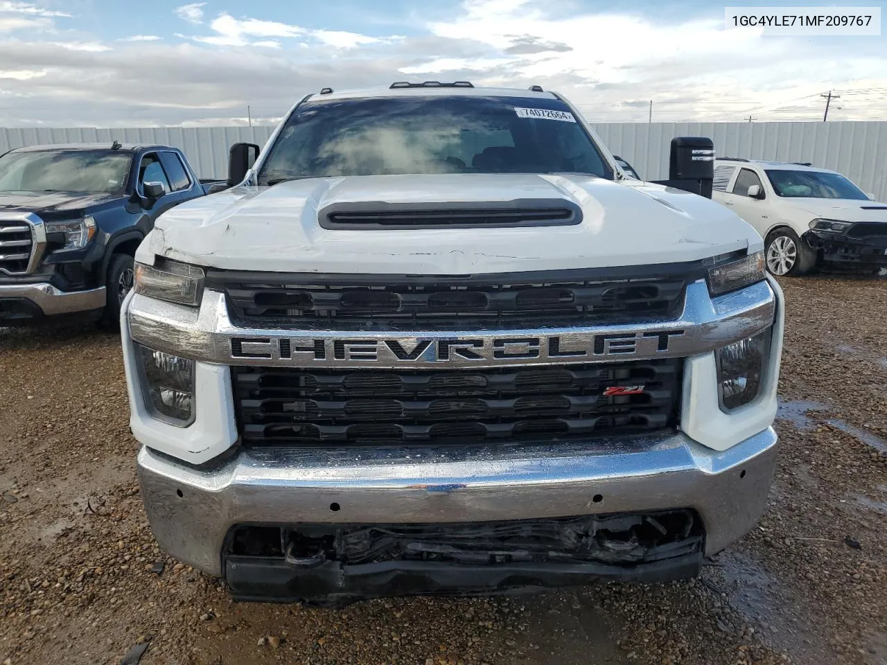 2021 Chevrolet Silverado K2500 Heavy Duty VIN: 1GC4YLE71MF209767 Lot: 74072664