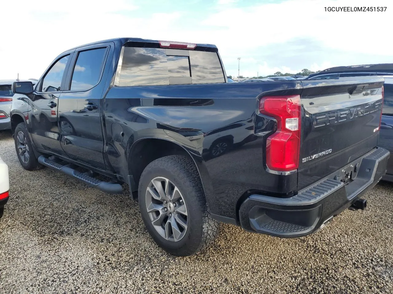 2021 Chevrolet Silverado K1500 Rst VIN: 1GCUYEEL0MZ451537 Lot: 74093334