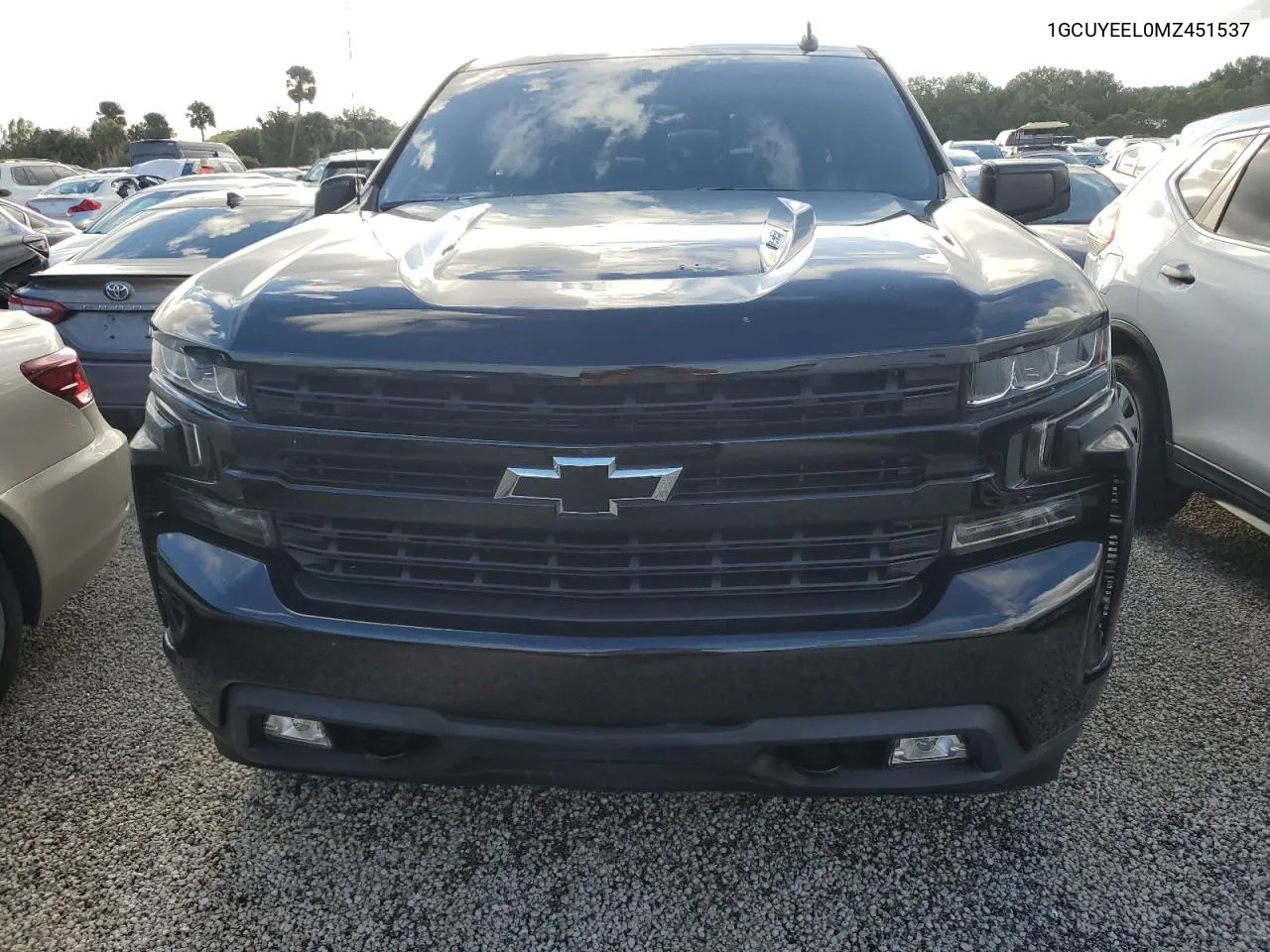 2021 Chevrolet Silverado K1500 Rst VIN: 1GCUYEEL0MZ451537 Lot: 74093334