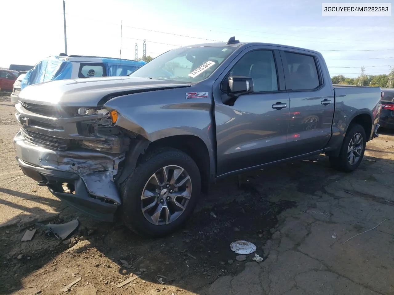 2021 Chevrolet Silverado K1500 Rst VIN: 3GCUYEED4MG282583 Lot: 74176364