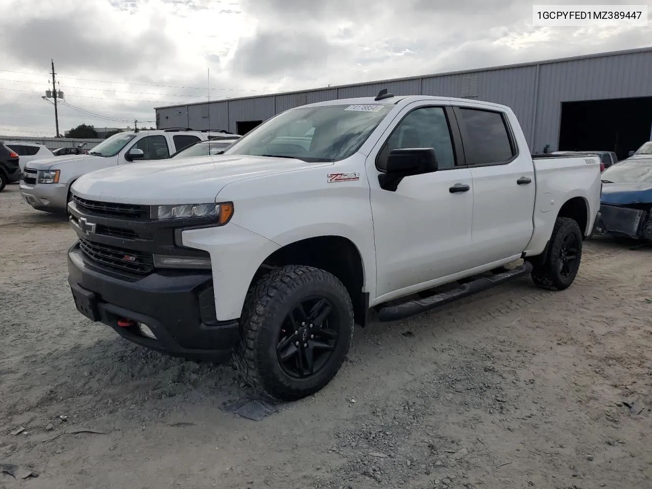 2021 Chevrolet Silverado K1500 Lt Trail Boss VIN: 1GCPYFED1MZ389447 Lot: 74178854