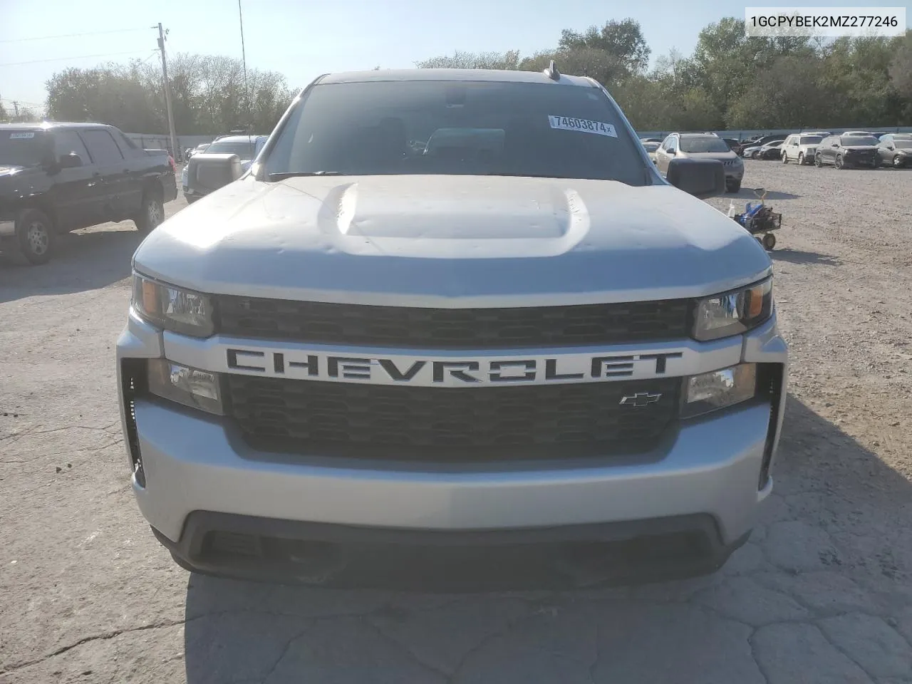 2021 Chevrolet Silverado K1500 Custom VIN: 1GCPYBEK2MZ277246 Lot: 74603874