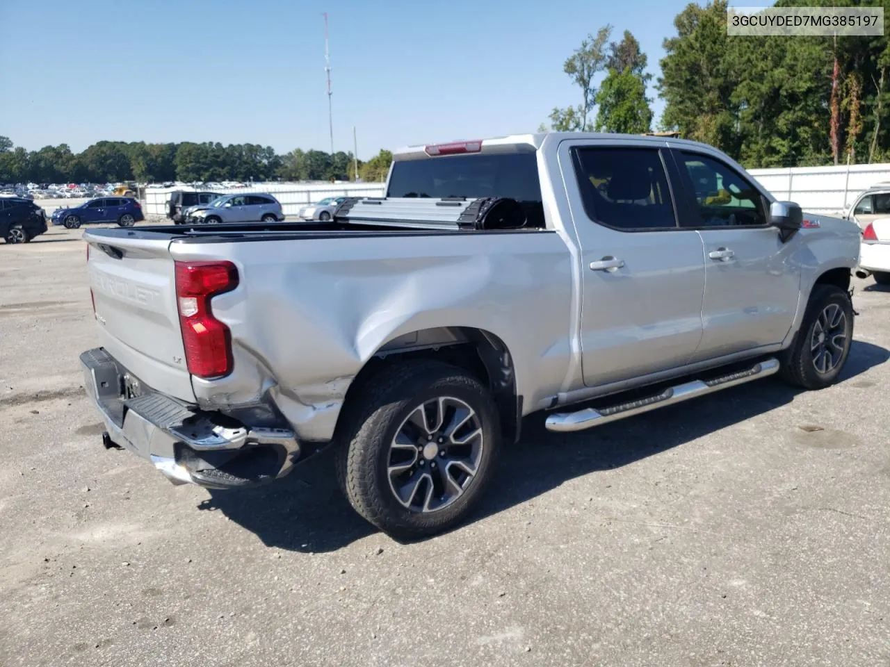 2021 Chevrolet Silverado K1500 Lt VIN: 3GCUYDED7MG385197 Lot: 74618494