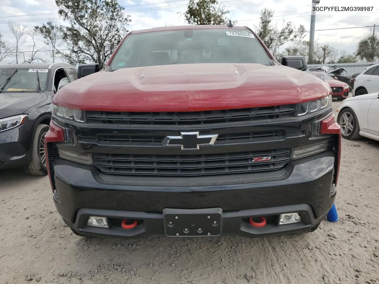 2021 Chevrolet Silverado K1500 Lt Trail Boss VIN: 3GCPYFEL2MG398987 Lot: 74786034