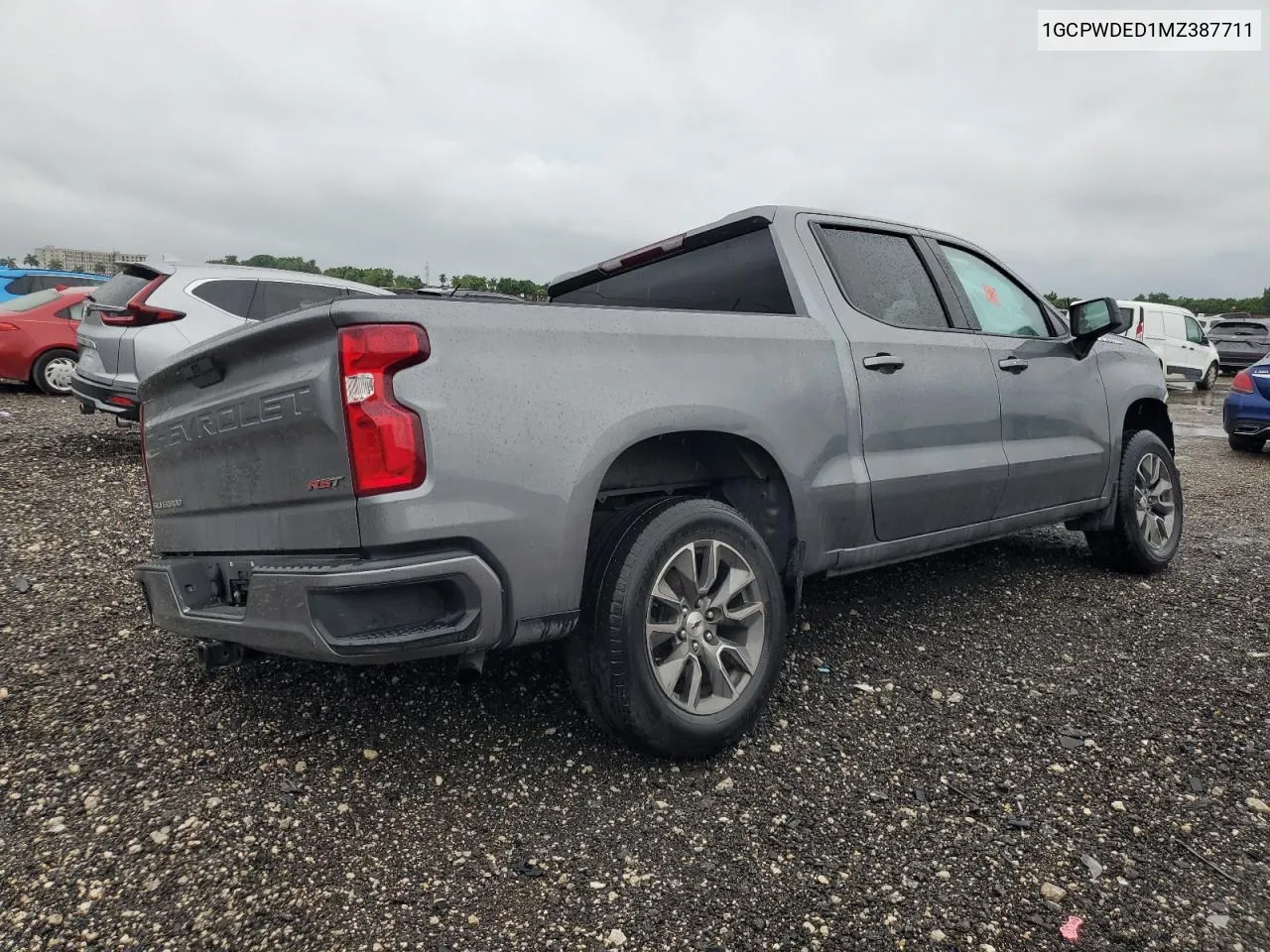 2021 Chevrolet Silverado C1500 Rst VIN: 1GCPWDED1MZ387711 Lot: 74797604