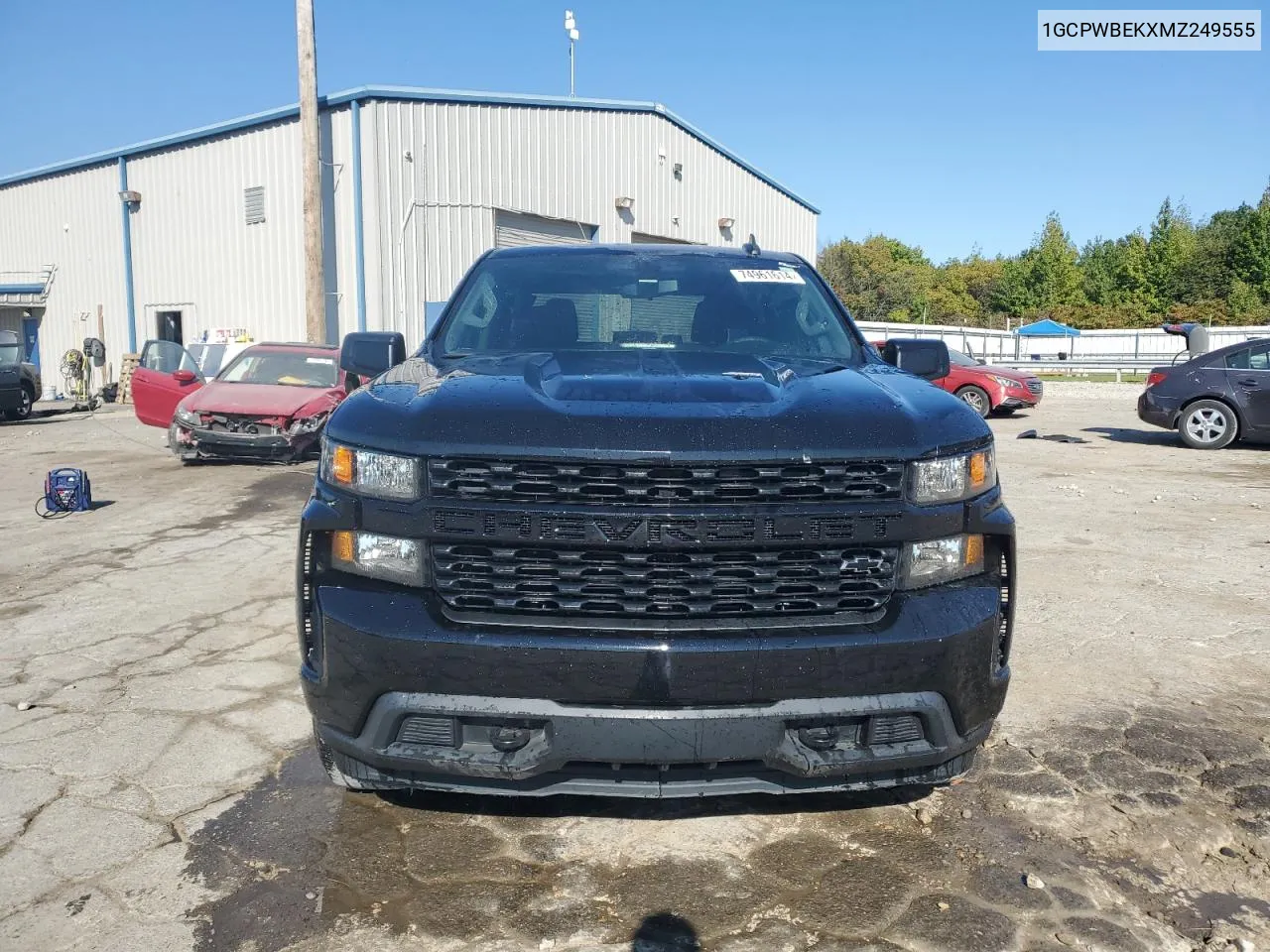 2021 Chevrolet Silverado C1500 Custom VIN: 1GCPWBEKXMZ249555 Lot: 74961614