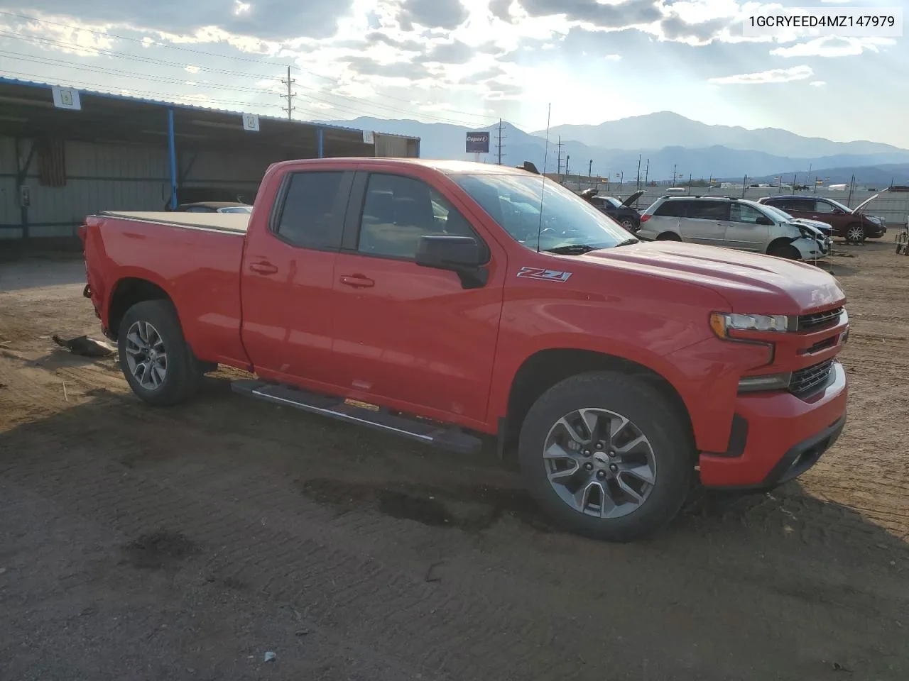 2021 Chevrolet Silverado K1500 Rst VIN: 1GCRYEED4MZ147979 Lot: 74992624