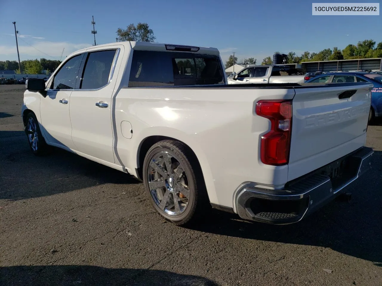 2021 Chevrolet Silverado K1500 Ltz VIN: 1GCUYGED5MZ225692 Lot: 75026934