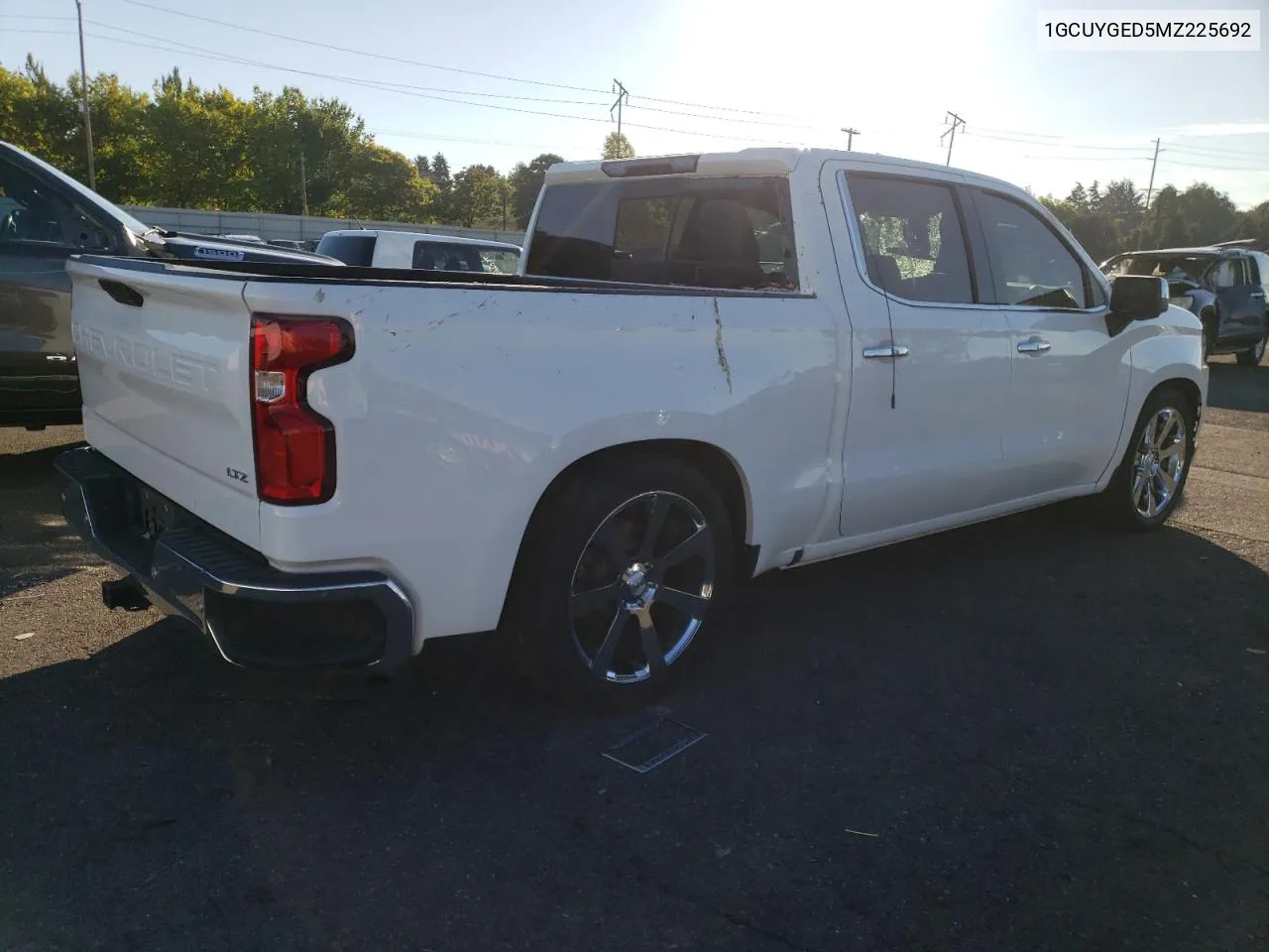 2021 Chevrolet Silverado K1500 Ltz VIN: 1GCUYGED5MZ225692 Lot: 75026934