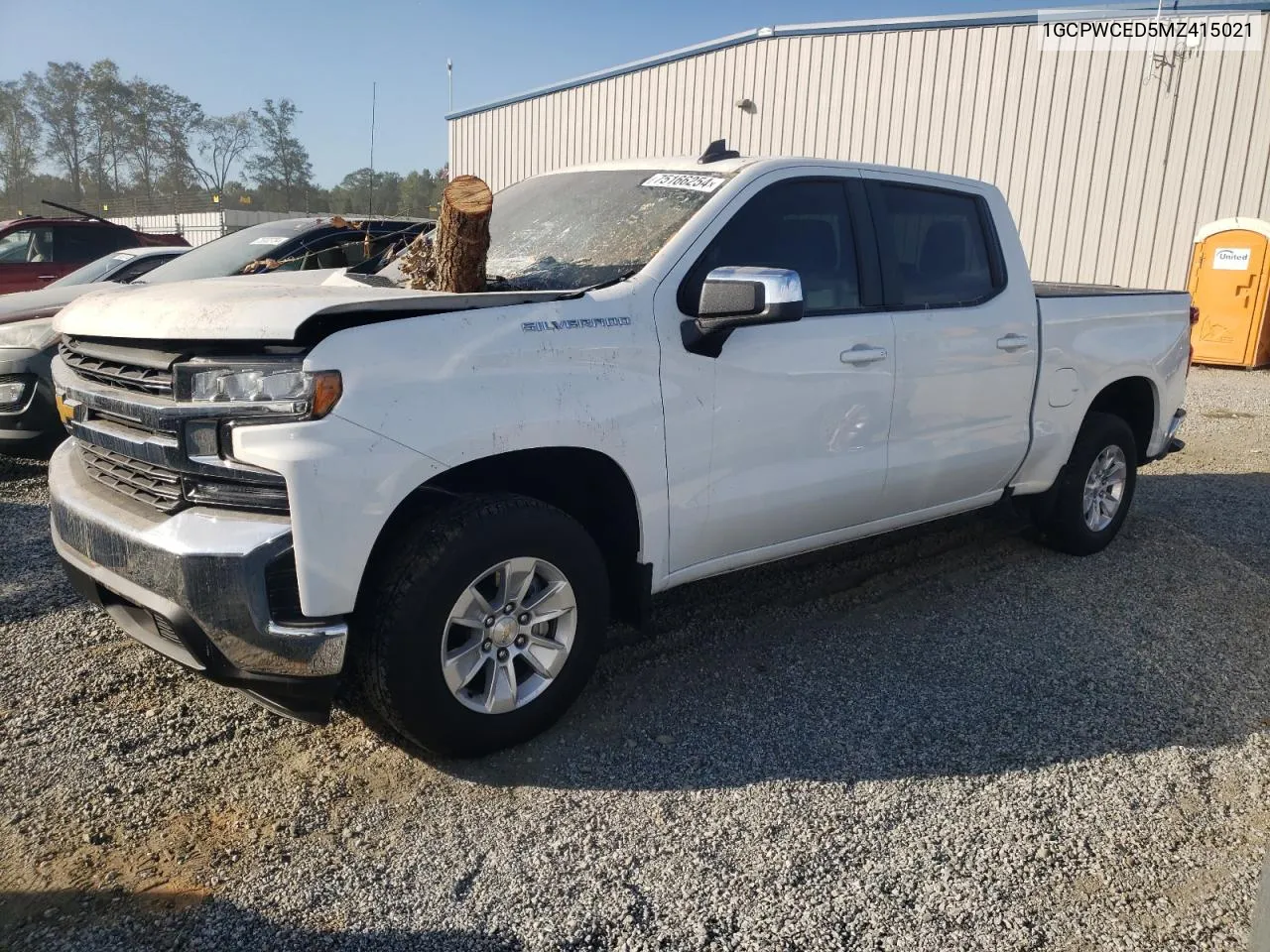 2021 Chevrolet Silverado C1500 Lt VIN: 1GCPWCED5MZ415021 Lot: 75166254