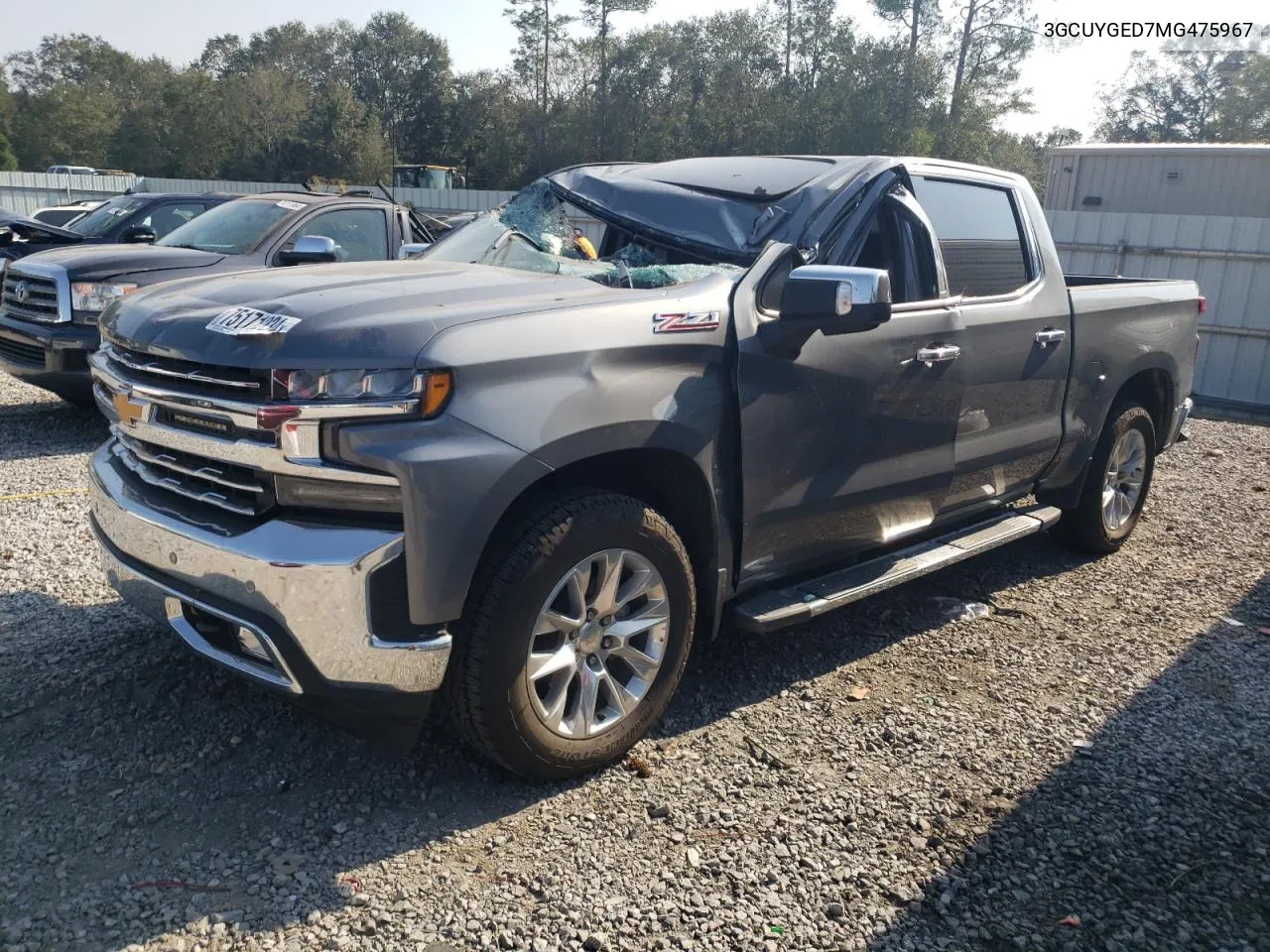 2021 Chevrolet Silverado K1500 Ltz VIN: 3GCUYGED7MG475967 Lot: 75171234