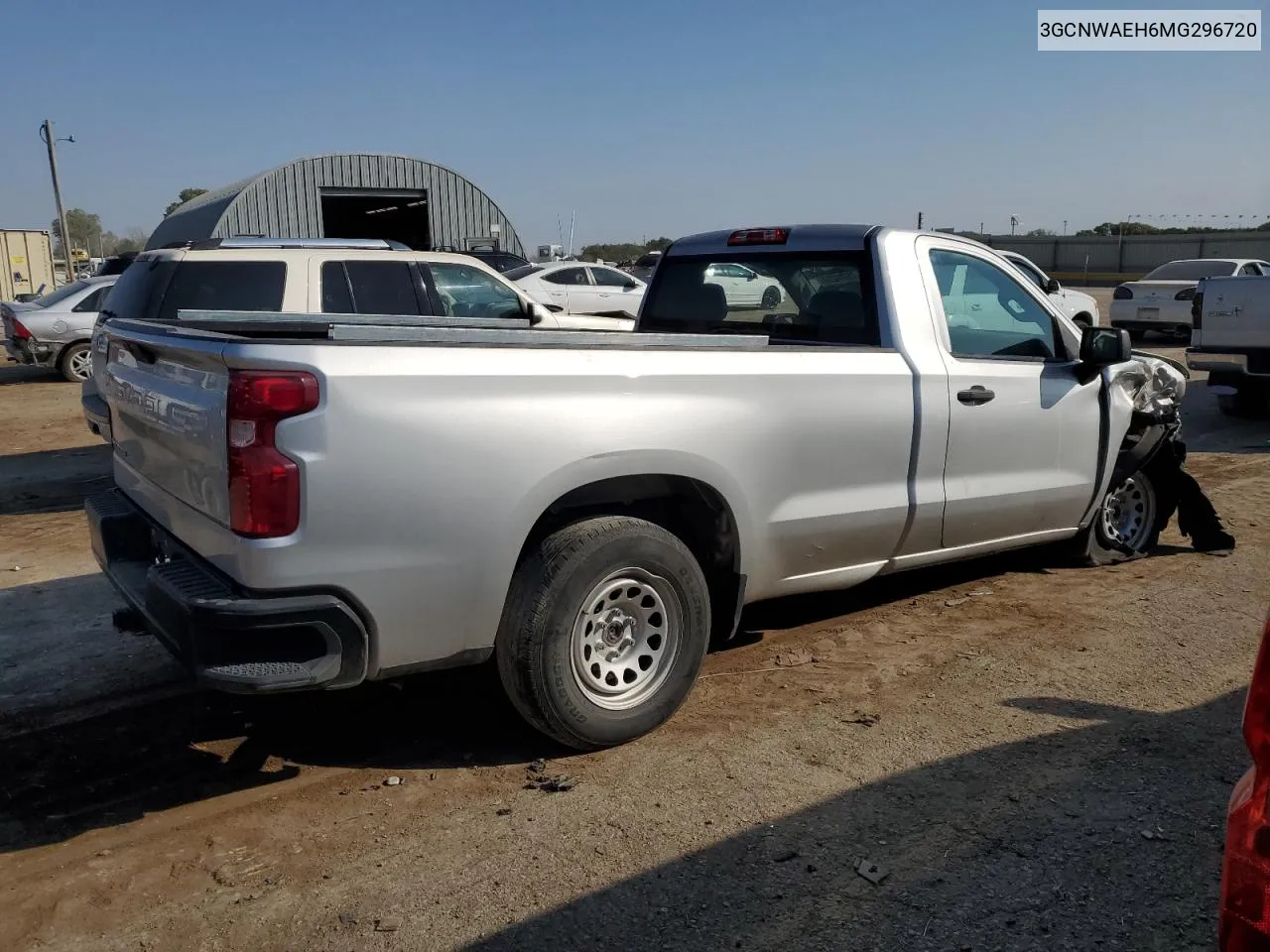 2021 Chevrolet Silverado C1500 VIN: 3GCNWAEH6MG296720 Lot: 75314224