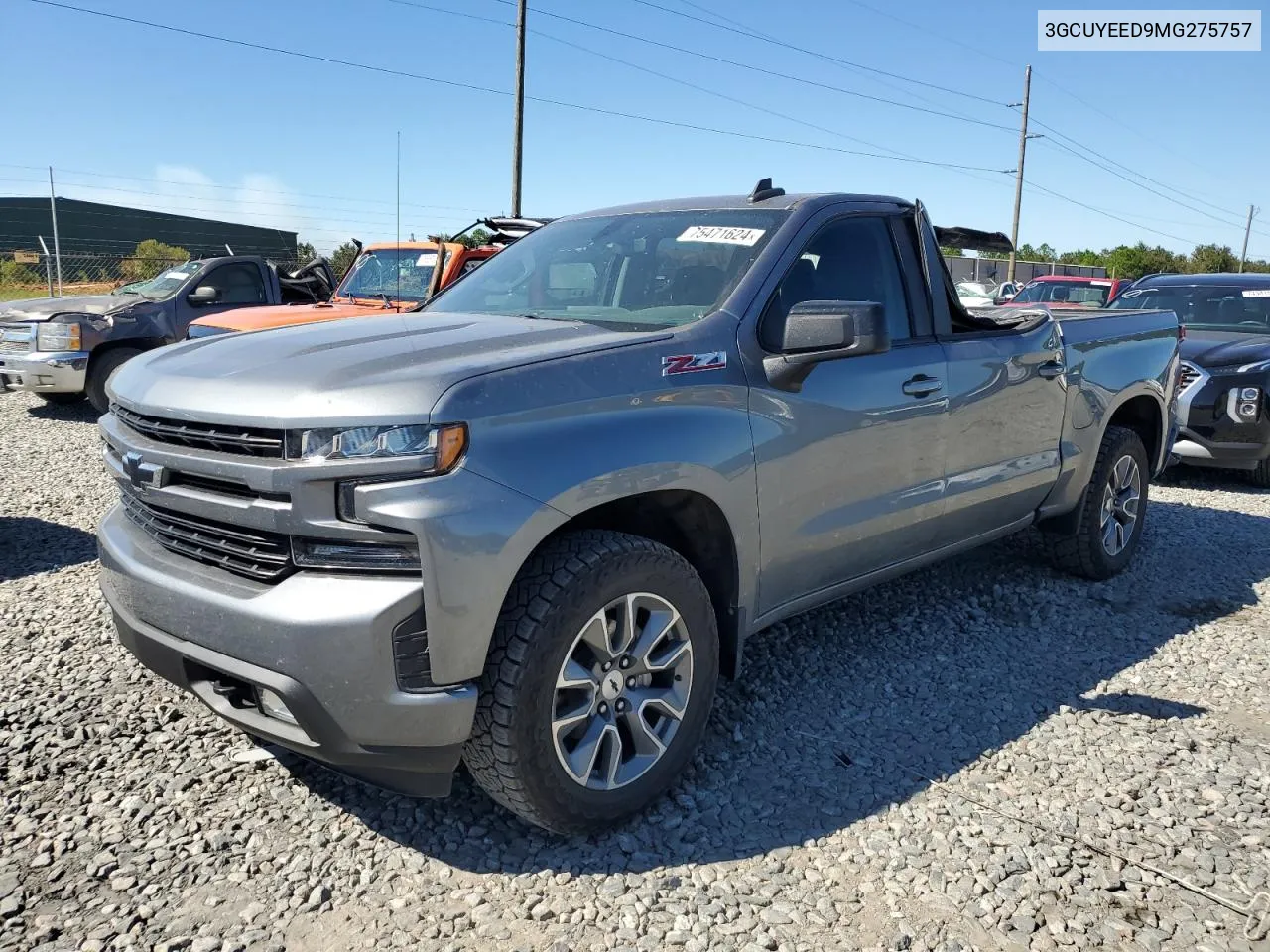 2021 Chevrolet Silverado K1500 Rst VIN: 3GCUYEED9MG275757 Lot: 75471624