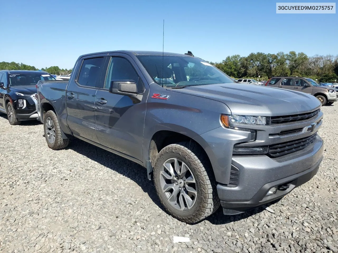 2021 Chevrolet Silverado K1500 Rst VIN: 3GCUYEED9MG275757 Lot: 75471624