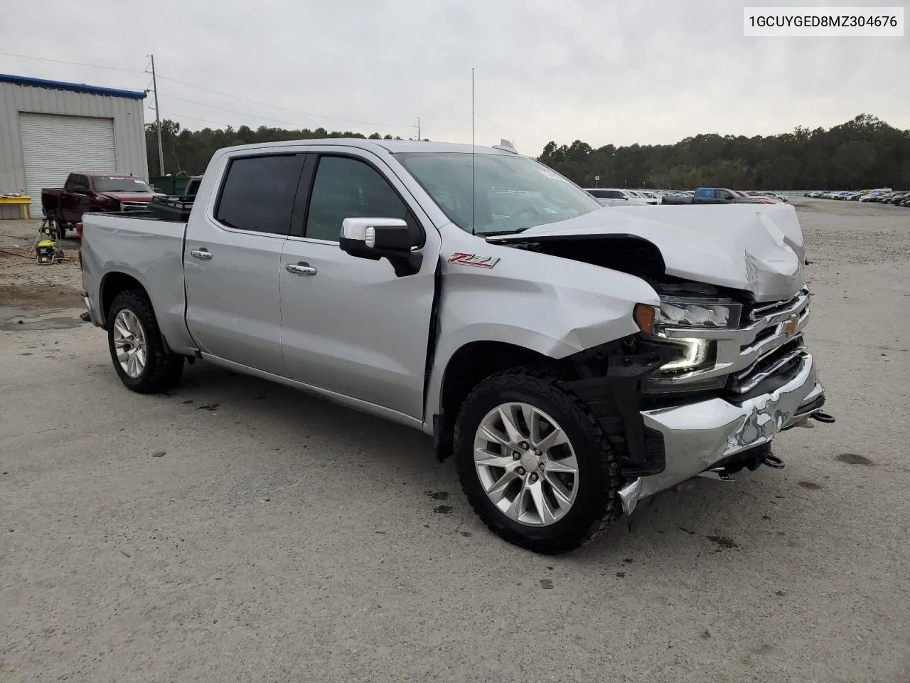 2021 Chevrolet Silverado K1500 Ltz VIN: 1GCUYGED8MZ304676 Lot: 75493204