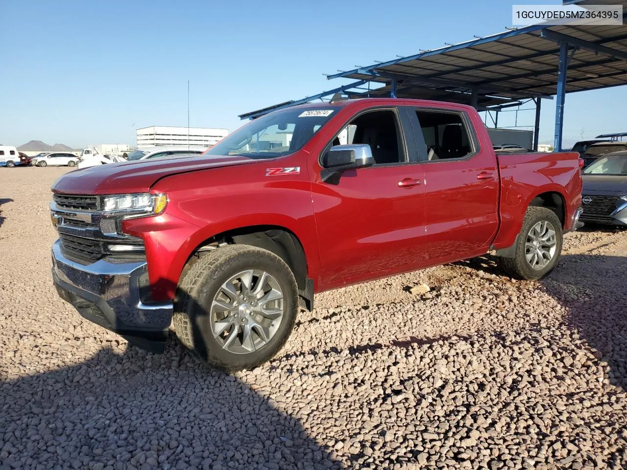 2021 Chevrolet Silverado K1500 Lt VIN: 1GCUYDED5MZ364395 Lot: 75573674