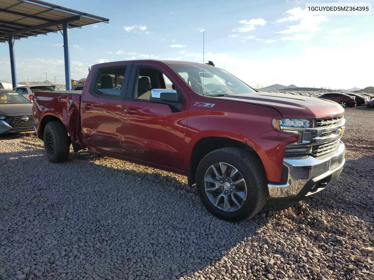 2021 Chevrolet Silverado K1500 Lt VIN: 1GCUYDED5MZ364395 Lot: 75573674