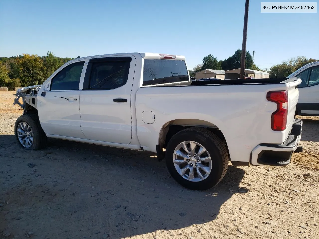 2021 Chevrolet Silverado K1500 Custom VIN: 3GCPYBEK4MG462463 Lot: 75631474