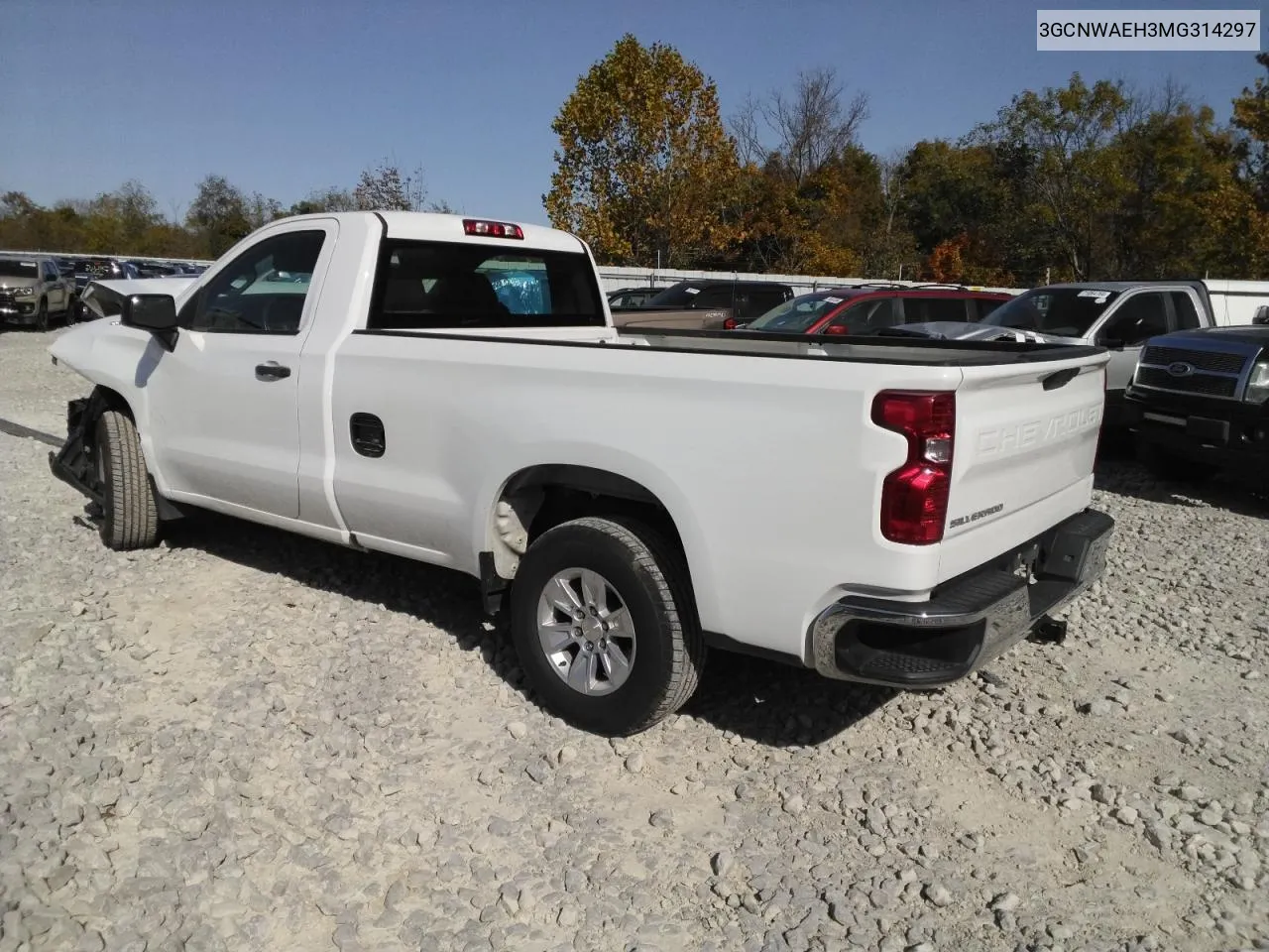 2021 Chevrolet Silverado C1500 VIN: 3GCNWAEH3MG314297 Lot: 75887494