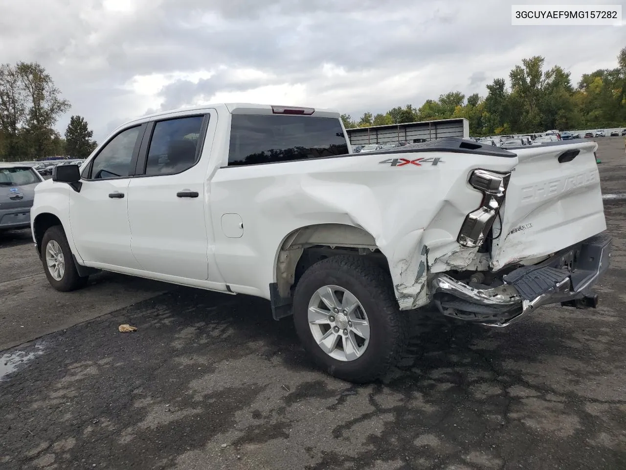 2021 Chevrolet Silverado K1500 VIN: 3GCUYAEF9MG157282 Lot: 75948904