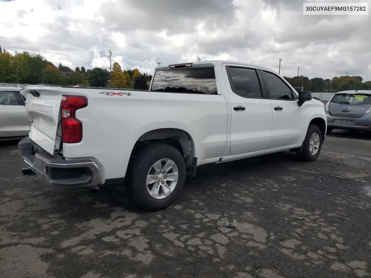 2021 Chevrolet Silverado K1500 VIN: 3GCUYAEF9MG157282 Lot: 75948904