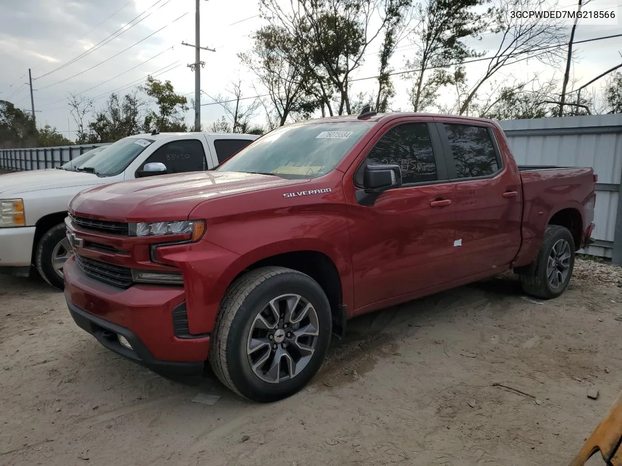 2021 Chevrolet Silverado C1500 Rst VIN: 3GCPWDED7MG218566 Lot: 76075584